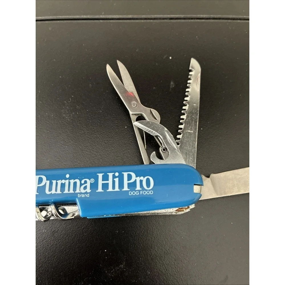 Vintage Knife Purina Hi Pro Multi Tool Dog Food Advertising w/ Box